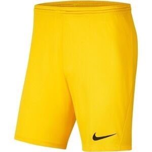 Nike DRI-FIT PARK III Pánské fotbalové kraťasy, žlutá, veľkosť XXL