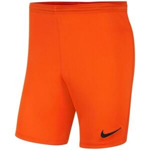 Nike DRI-FIT PARK III Pánské fotbalové kraťasy, oranžová, veľkosť L