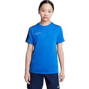 Nike DRI-FIT ACADEMY Dětské fotbalové tričko, modrá, veľkosť M