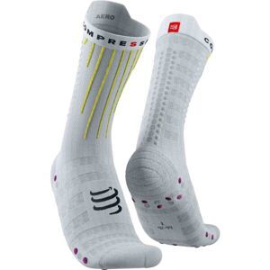 Compressport AERO SOCKS Cyklistické ponožky, bílá, veľkosť T2