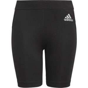 adidas TECHFIT SHORT TIGHTS Juniorské fotbalové kraťasy, černá, veľkosť 152