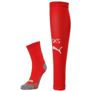 Puma TEAM SKS STACKED SOCKS PROMO Pánské štulpny, červená, veľkosť 47-49