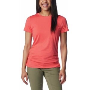 Columbia LESLIE FALLS SHORT SLEEVE Dámské tričko, červená, velikost