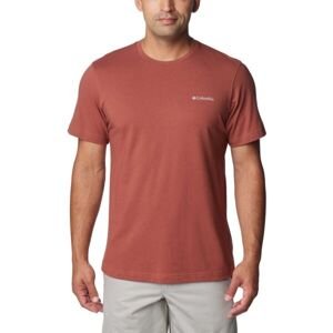 Columbia THISTLETOWN HILLS SHORT SLEEVE Pánské outdoorové triko, červená, velikost