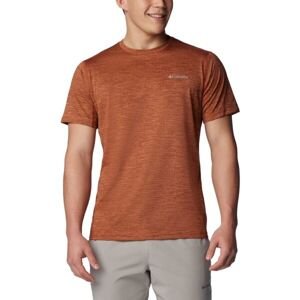 Columbia ALPINE CHIL ZERO SHORT SLEEVE CREW Pánské funkční tričko, oranžová, velikost