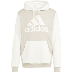 adidas ESSENTIALS FLEECE BIG LOGO HOODIE Pánská mikina, béžová, velikost