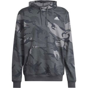 adidas BIG LOGO HOODIE Pánská mikina, tmavě šedá, veľkosť S