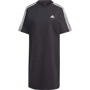 adidas ESSENTIALS 3-STRIPES SINGLE JERSEY BOYFRIEND Dámské šaty, černá, veľkosť L