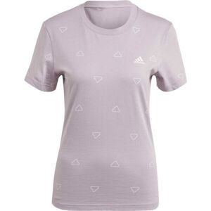 adidas ESSENTIALS MONOGRAM SLIM GRAPHIC TEE Dámské triko, fialová, veľkosť S