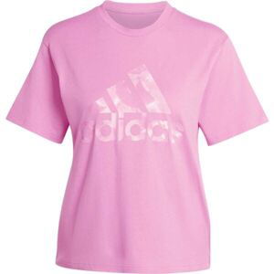 adidas W AOP TEE Dámské triko, růžová, veľkosť XS