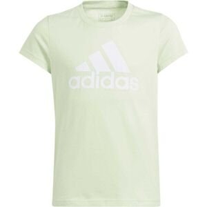 adidas BIG LOGO TEE Dívčí triko, světle zelená, veľkosť 152
