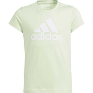 adidas BIG LOGO TEE Dívčí triko, světle zelená, veľkosť 164