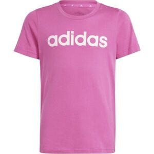 adidas LINEAR LOGO TEE Dívčí triko, růžová, velikost