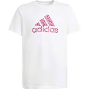 adidas ANIMAL TEE Dívčí tričko, bílá, veľkosť 152