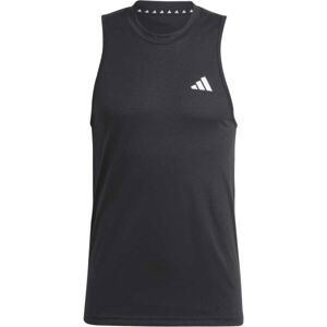 adidas TRAINING ESSENTIALS TANK Pánské sportovní tílko, černá, veľkosť S