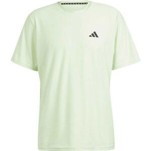 adidas TRAIN ESSENTIALS STRETCH TRANING T-SHIRT Pánské tréninkové triko, světle zelená, veľkosť M