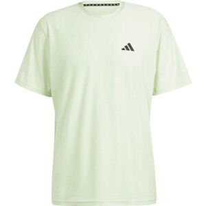 adidas TRAIN ESSENTIALS STRETCH TRANING T-SHIRT Pánské tréninkové triko, světle zelená, veľkosť S