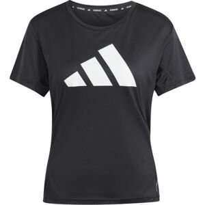 adidas RUN IT TEE Dámské běžecké tričko, černá, velikost