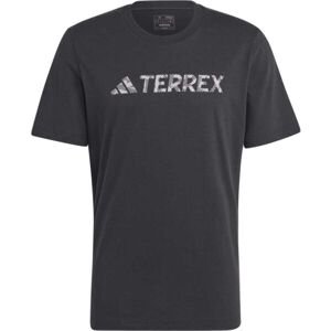 adidas TERREX CLASSIC LOGO T-SHIRT Pánské triko, černá, veľkosť M