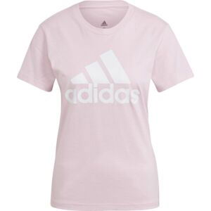 adidas LOUNGEWEAR ESSENTIALS LOGO Dámské triko, růžová, velikost