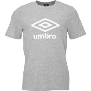 Umbro LARGE LOGO TEE ESSENTIALS Pánské triko, šedá, veľkosť L