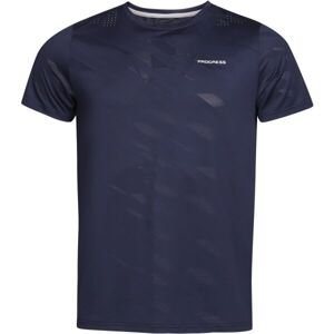 PROGRESS ATHLETE Pánské sportovní triko, tmavě modrá, velikost