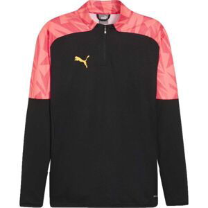 Puma INDIVIDUALFINAL 1/4 ZIP TRAINING TOP Pánská fotbalová mikina, černá, velikost