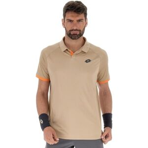 Lotto TECH II D2 POLO SHIRT Pánské tenisové polo triko, hnědá, velikost