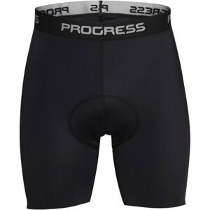 PROGRESS BASIC SHORTS Pánské kraťasy s cyklistickou vložkou, černá, velikost