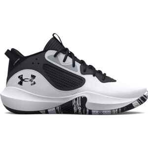 Under Armour LOCKDOWN 6 Pánská basketbalová obuv, bílá, veľkosť 45