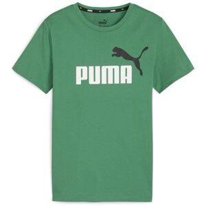 Puma ESSENTIALS+2 COL LOGO TEE Dětské triko, zelená, veľkosť 128