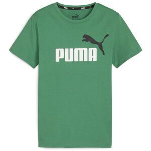 Puma ESSENTIALS+2 COL LOGO TEE Dětské triko, zelená, veľkosť 152