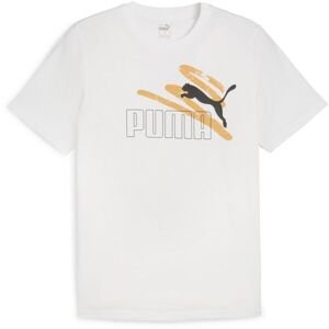 Puma ESSENTIALS + LOGO LAB SUMMER TEE Pánské triko, bílá, velikost