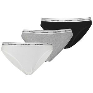 Calvin Klein BIKINI 3PK Dámské kalhotky, černá, veľkosť L