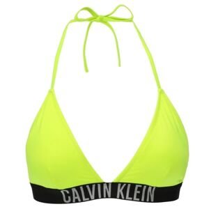 Calvin Klein STRING SIDE TIE Dámský horní díl plavek, reflexní neon, veľkosť L