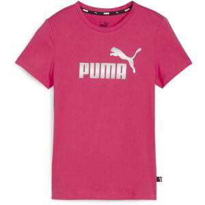 Puma ESSENTIALS LOGO TEE G Dívčí triko, růžová, veľkosť 116