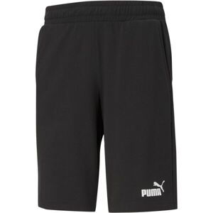 Puma ESSENTIALS JERSEY SHORTS Pánské kraťasy, černá, veľkosť S