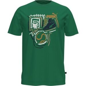 Puma GRAPHIC YEAR OF SPORTS TEE Pánské tričko, zelená, veľkosť M