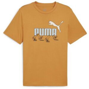 Puma GRAPHIC SNEAKER TEE Pánské triko, oranžová, veľkosť L