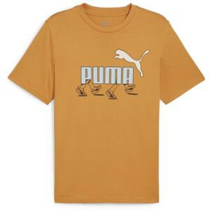 Puma GRAPHIC SNEAKER TEE Pánské triko, oranžová, veľkosť M