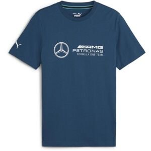 Puma MERCEDES-AMG PETRONAS F1 ESSENTIALS LOGO TEE Pánské triko, modrá, velikost