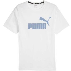 Puma ESSENTIALS LOGO Pánské triko, bílá, velikost