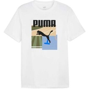 Puma GRAPHIC SUMMER SPORTS TEE Pánské triko, bílá, velikost