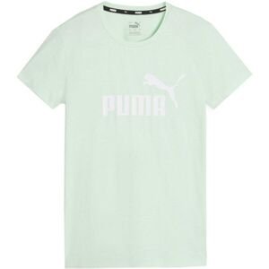 Puma ESS LOGO TEE (S) Dámské triko, světle zelená, velikost