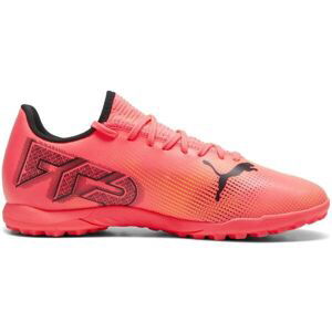 Puma FUTURE 7 PLAY TT Pánské turfy, oranžová, velikost 44.5