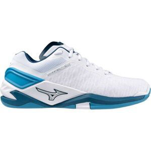 Mizuno WAVE STEALH NEO Unisex házenkářská obuv, bílá, veľkosť 44.5