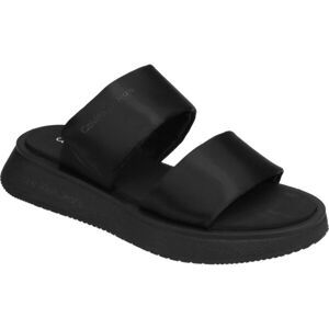 Calvin Klein SLIDE DOUBLE STRAP Dámské pantofle, černá, velikost