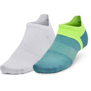 Under Armour ARMOURDRY RUN LITE 2PK Unisex ponožky, bílá, veľkosť lg