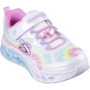 Skechers FLUTTER HEART LIGHTS Dětská volnočasová obuv, bílá, velikost