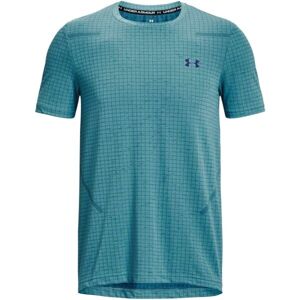 Under Armour SEAMLESS GRID Pánské tričko, tyrkysová, veľkosť md